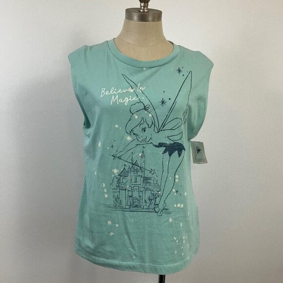 NWT Disney Women's Teal Graphic Tee, Size Medium - Picture 1 of 8